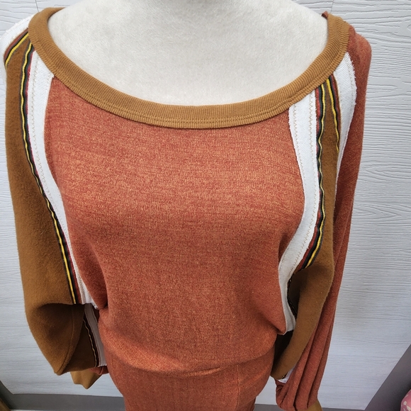 Free People Bunny Slope Knit Mini Dress Size Small Open Keyhole Back - Picture 9 of 11